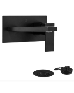 0206/85N-NG LAVATORIO MONOCOMANDO PARED DOMINIC NEW NEGRO FV